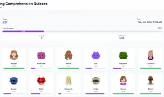 Homework goal with running class progress