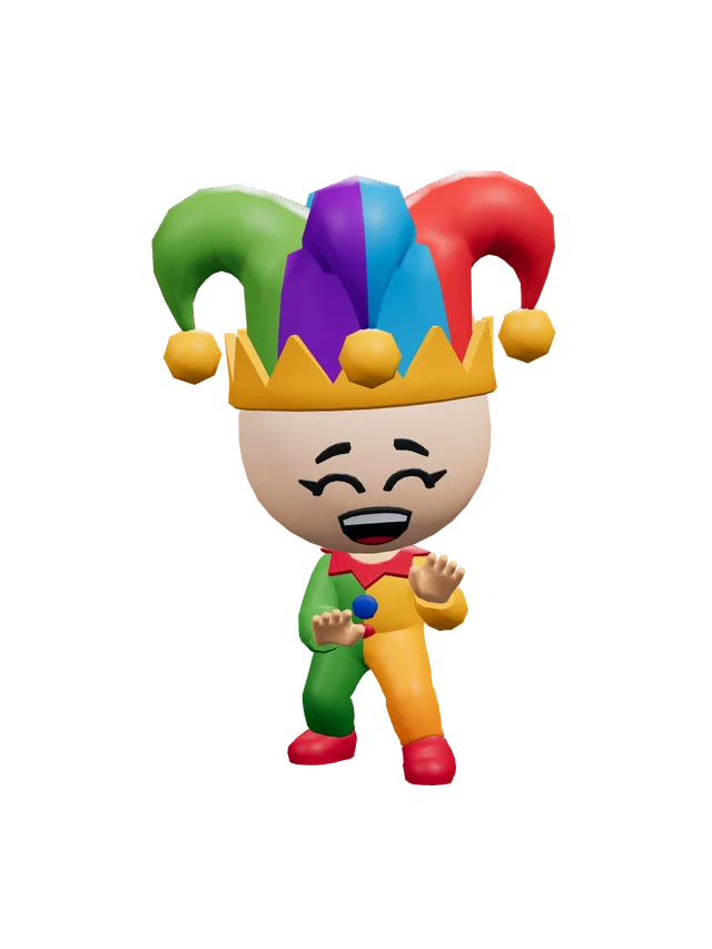 Illustration of a child dressed as a jester