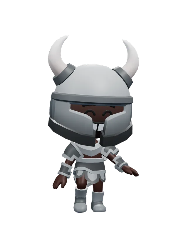 Illustration of a child dressed as a knight